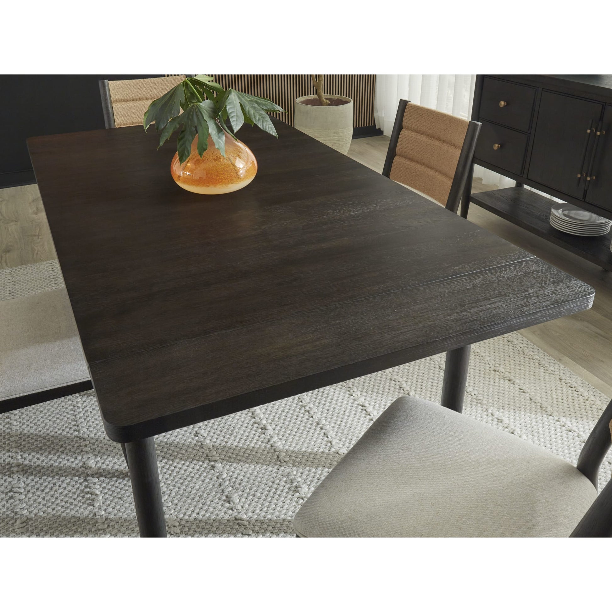 Rockport Double Extension Dining Table in Yin